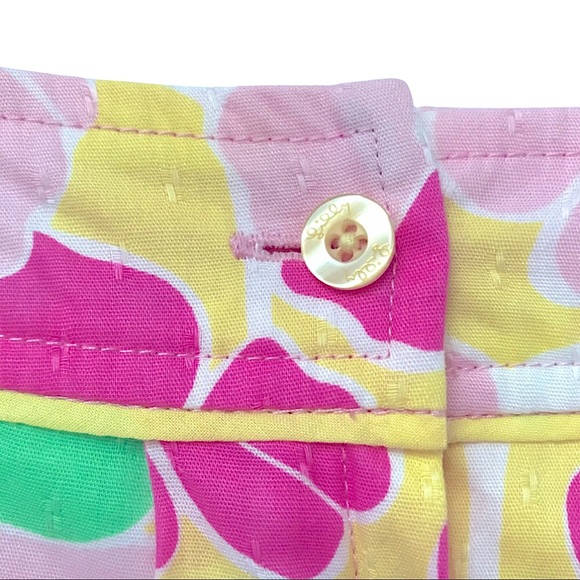 Lilly Pulitzer Pink & Green High Waisted Floral Print Skirt - Picture 4 of 7